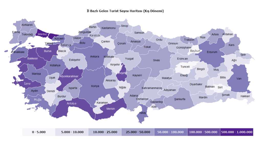 dünya turizm haritası